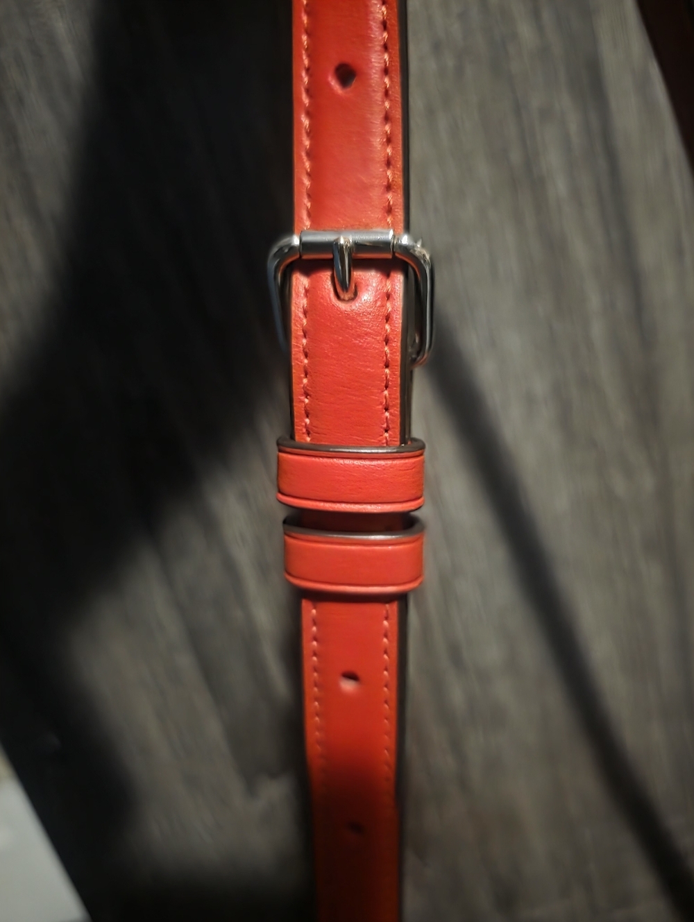 Coach Georgie Gem Crossbody bag in red pebble leather. - Picture 12 of 13